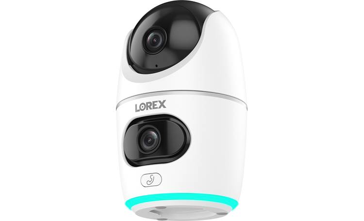 Lorex 2K Dual-Lens Indoor Pan-Tilt Wi-Fi Security Camera Customize the color of the LED ring