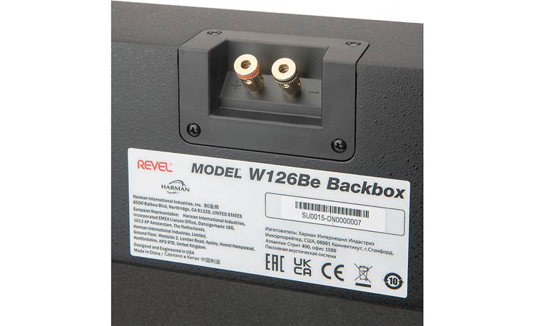 Revel W126BeBB Gold-plated, spring-loaded binding posts
