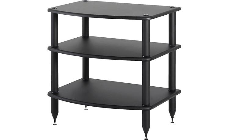 Pangea Audio Vulcan Audio Rack (Black with Black Posts) Modular 3-shelf ...