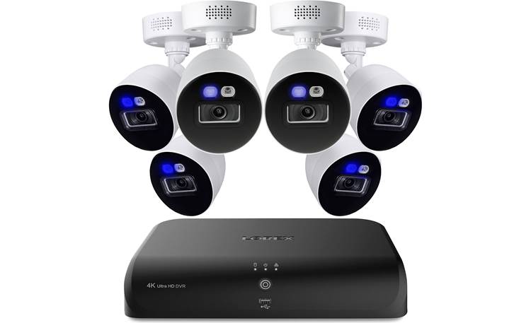 Lorex® Fusion 4K Wired DVR System Includes 2TB DVR and six UHD cameras