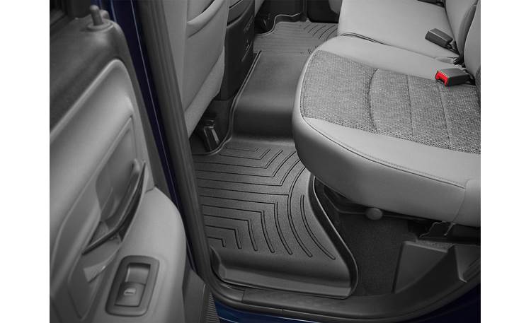 thumbnail interactive-video image 1 of WeatherTech FloorLiner Full Set For 2009-2010 Ford Flex – Black TPE Floor Mats, Front, Made In USA (44208-1-2-3) 1 of 4