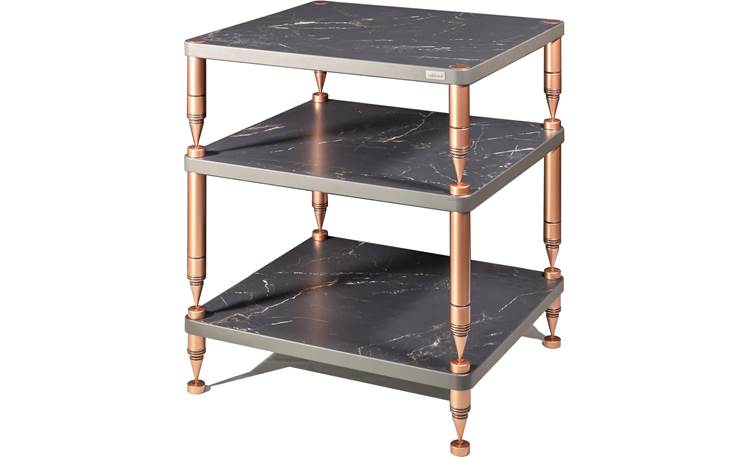 Solidsteel HP-3 Luxury Series (Atlantic Black) Three-shelf modular audio stand at Crutchfield