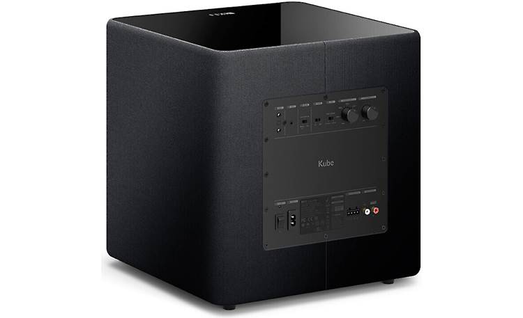 KEF Kube 10 MIE Back, angled view