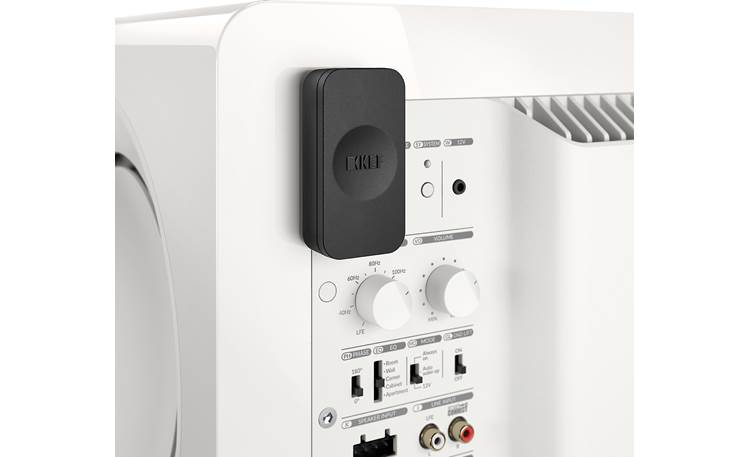 KEF KC92 Shown with optional KW1 Wi-Fi® adapter (sold separately)