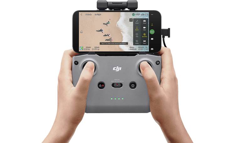 DJI Mini 4K Mount compatible smartphone to the included RC-N1 controller