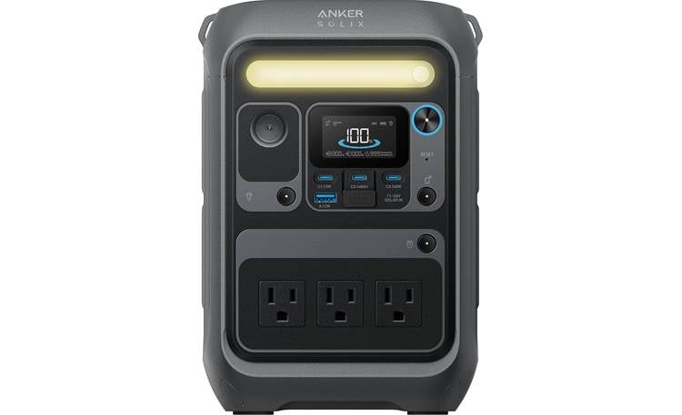 Anker SOLIX C300X Portable power station with shoulder strap and