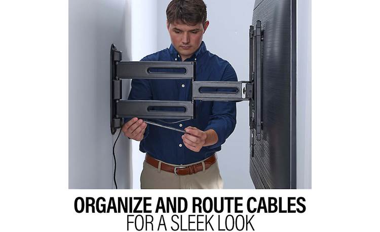Sanus VMF822 Hollow channels in arms for cable management