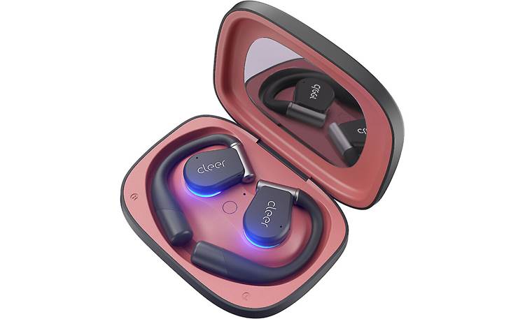 Cleer ARC 3 Built-in UV light sterilization helps kill bacteria while earbuds charge
