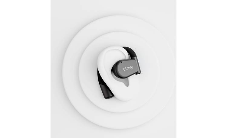 Cleer ARC 3 Earbuds sit outside of the ear to keep you aware of your surroundings 