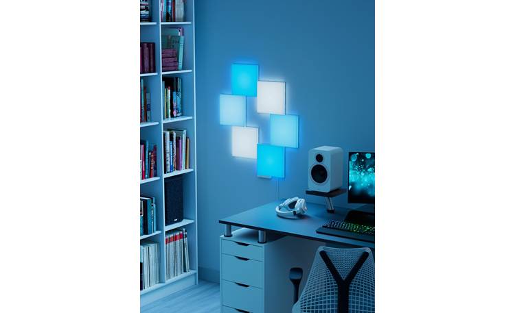 Nanoleaf Blocks Squares Smarter Kit Six square panels can be arranged in any pattern you like for a unique light display