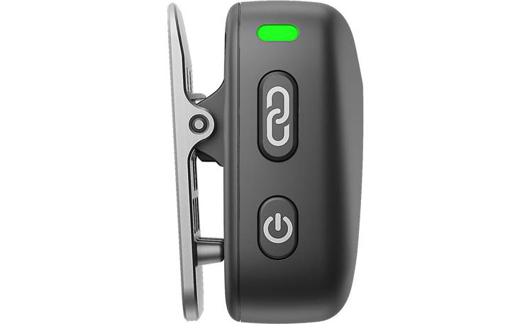 DJI Mic Mini Dual Wireless Mic System Transmitter side features power and connection buttons
