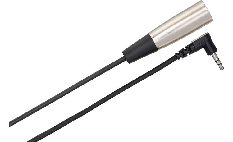 Hosa Right-angle 3.5mm TRS to XLR3M Male Connect external mic to pro DV camera