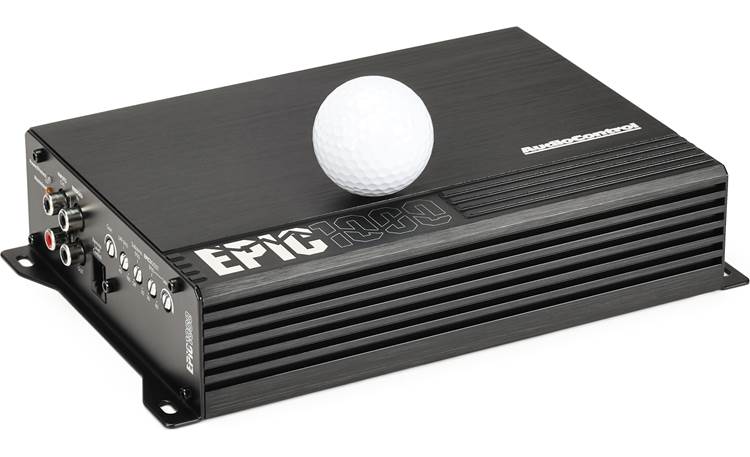 AudioControl EPIC1000 Golf ball shown for scale 