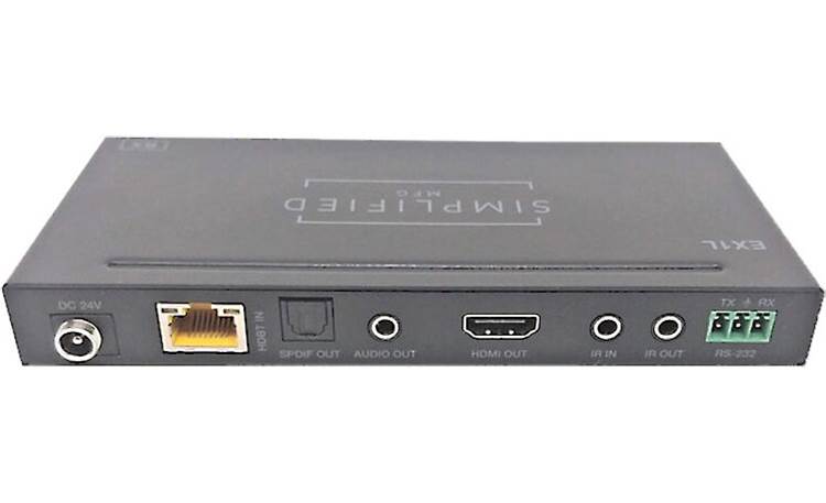 Simplified MFG SLRX-1 Rear-panel inputs and outputs