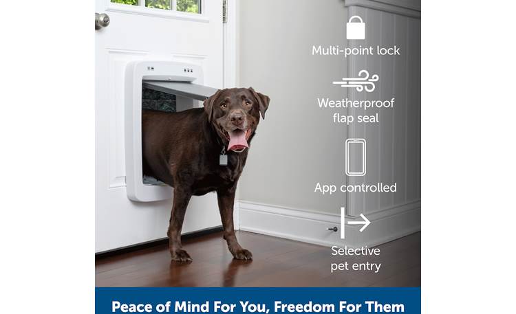 PetSafe SmartDoor Connected Pet Door Large Automatic door for large pets at Crutchfield