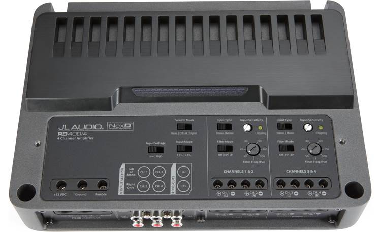 JL Audio RD400/4 4-channel car amplifier — 75 watts RMS x 4