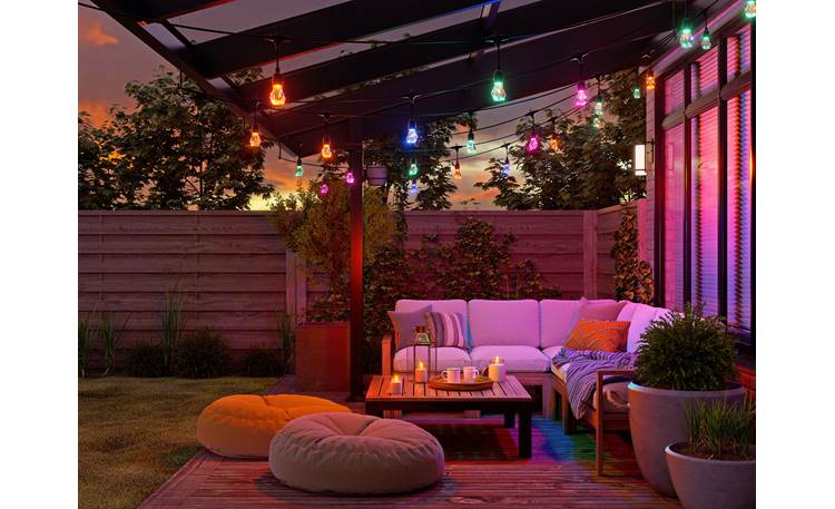 Nanoleaf Essentials Matter Multicolor Outdoor String Lights Smarter Kit ...