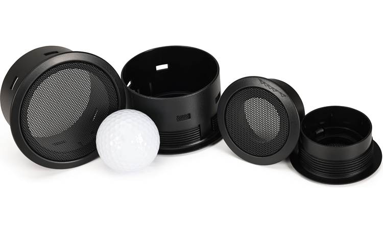 Bavsound E36 BMW Grilles Golf ball shown for scale 