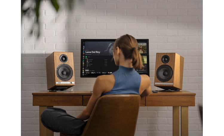 Audioengine DS2M Holds speaker at an optimal listening level