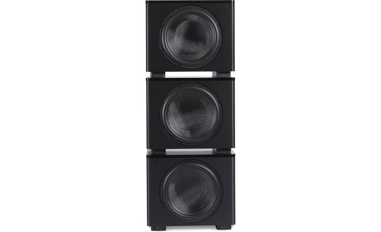REL HT/1510 Predator Included REL Couplers™ allow up to three HT/1510 Predators to be stacked vertically (additional subs sold separately)