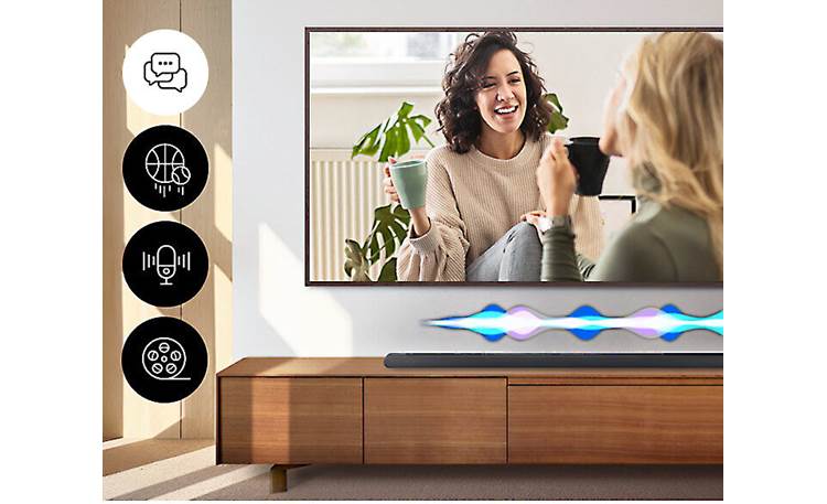 Samsung HW-S800D Adaptive Sound adjusts your audio based on what you're watching