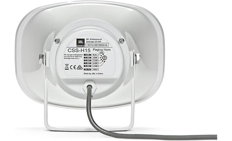 【Hi_　DH-915R(W)】 JBL CSS-H15 Weather-resistant, surface-mount 15-watt paging horn