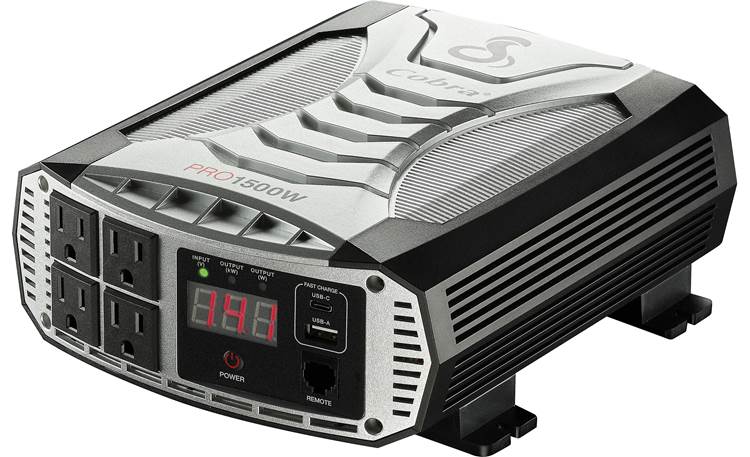 Cobra PRO 1500W Turn your vehicle's DC power into usable AC power
