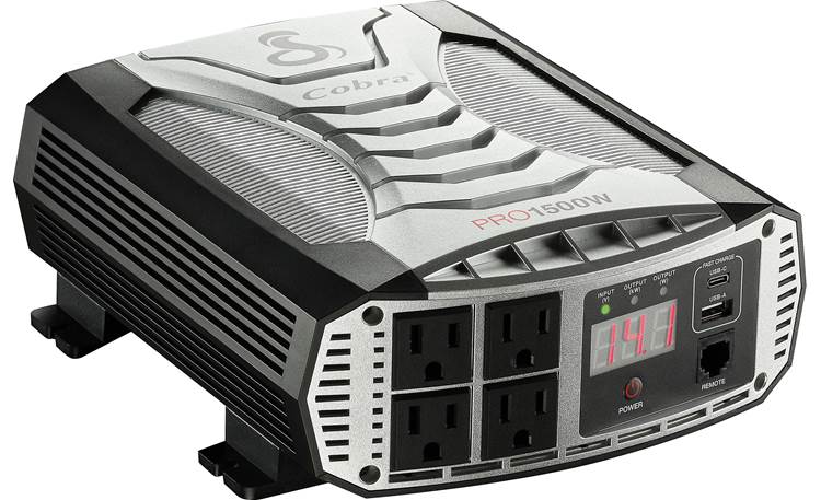 Cobra PRO 1500W This inverter has four AC outlets and two USB ports