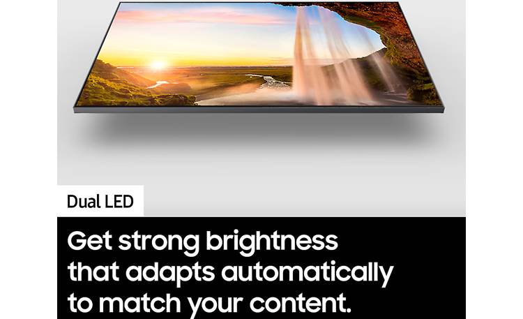 Samsung QN43Q60D Edge-lit Dual LED backlight for sizes 43" and up