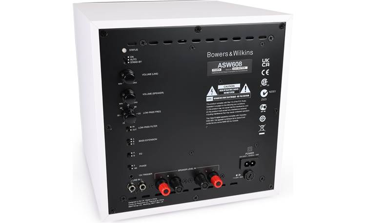 Bowers & Wilkins ASW608 (White) Compact powered subwoofer at