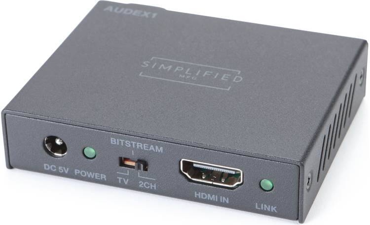 Simplified MFG AUDEX1 HDMI audio extractor at Crutchfield