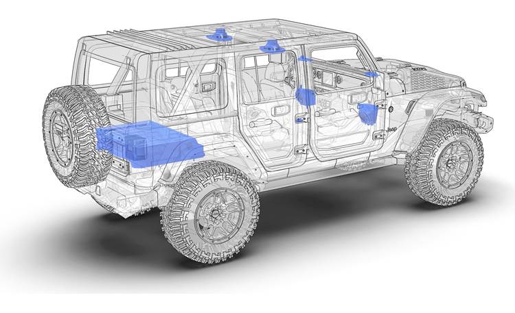 Wet Sounds Jeep-JL-LVL1-C Jeep Audio Kit Other