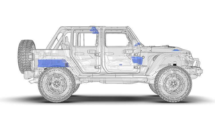 Wet Sounds Jeep-JL-LVL1-C Jeep Audio Kit Other