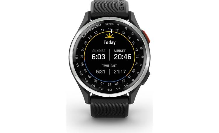 Garmin Approach® S44 (Black Band) Golf GPS watch — covers