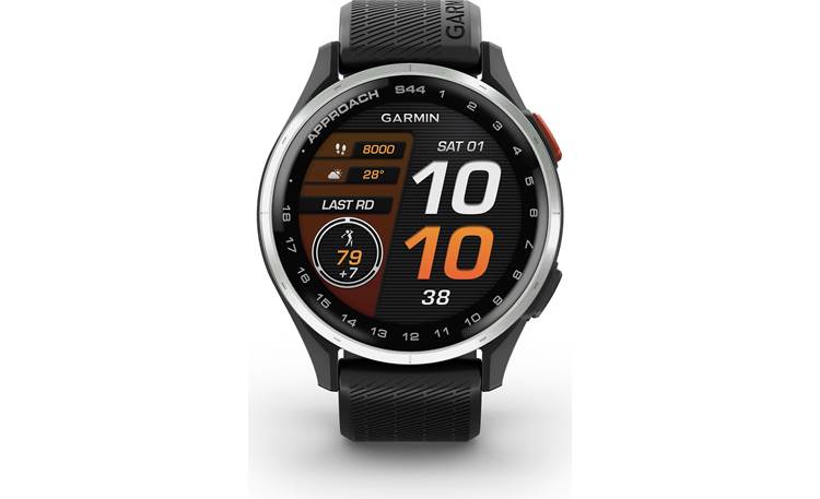 Garmin Approach® S44 (Black Band) Golf GPS watch — covers