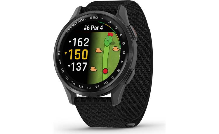 Garmin Approach® S50 (Slate Aluminum Bezel/Black Band) Golf GPS