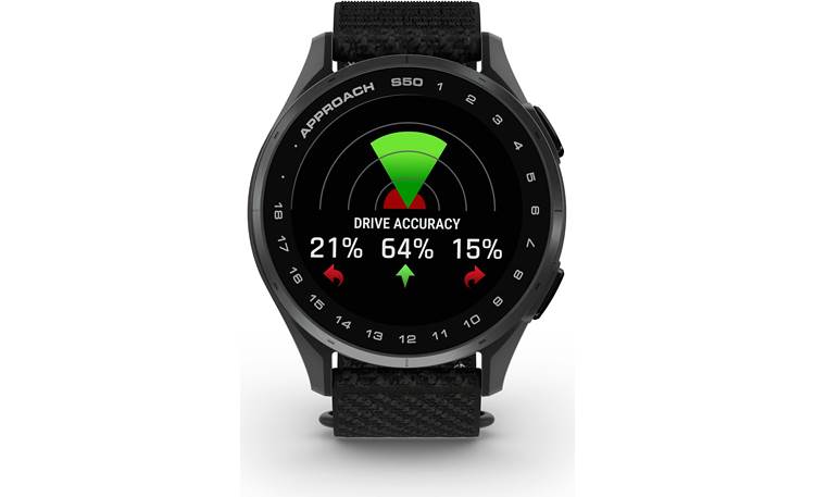 Garmin Approach® S50 (Slate Aluminum Bezel/Black Band) Golf GPS