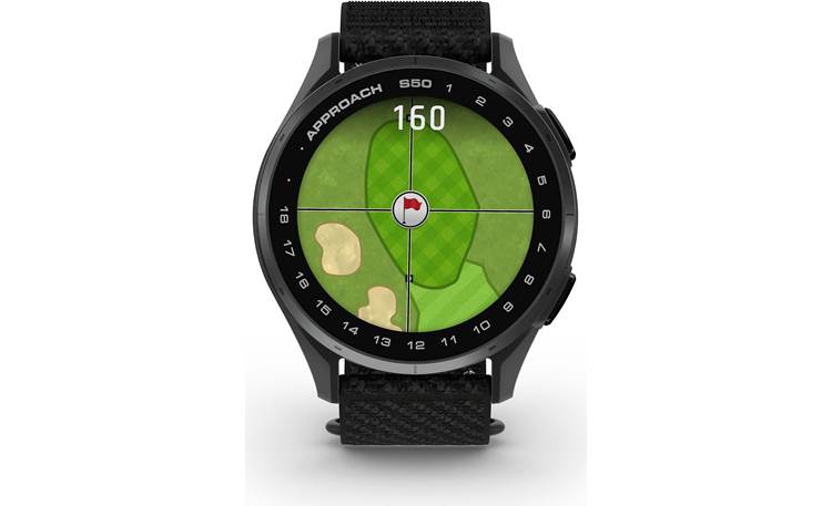 Garmin Approach® S50 (Slate Aluminum Bezel/Black Band) Golf GPS
