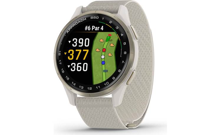 Garmin Approach® S50 (Cream Gold Bezel/Ivory Band) Golf GPS