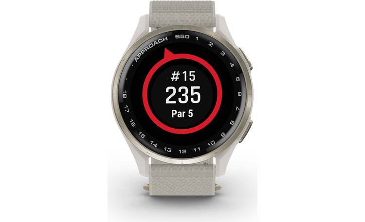 Garmin Approach® S50 (Cream Gold Bezel/Ivory Band) Golf GPS