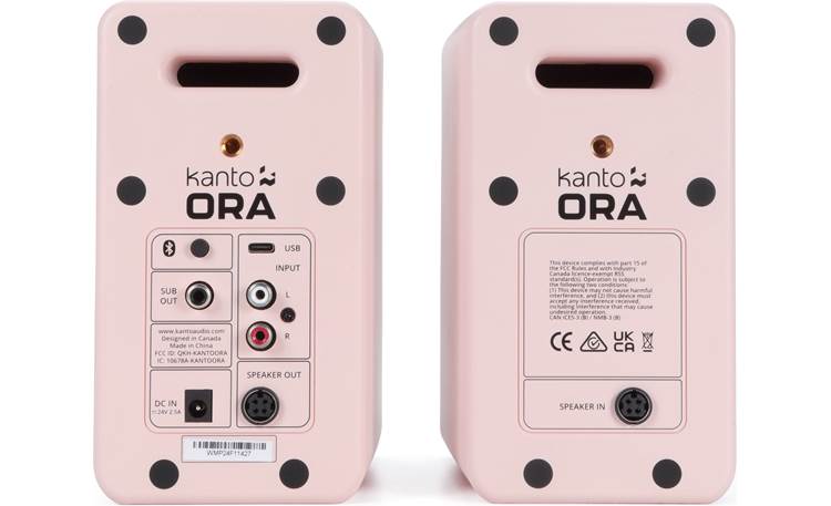 Kanto ORA (Matte Pink) Powered stereo speakers with Bluetooth® at