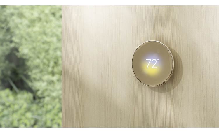 Google Nest Learning Thermostat, 4th Gen (Polished Gold