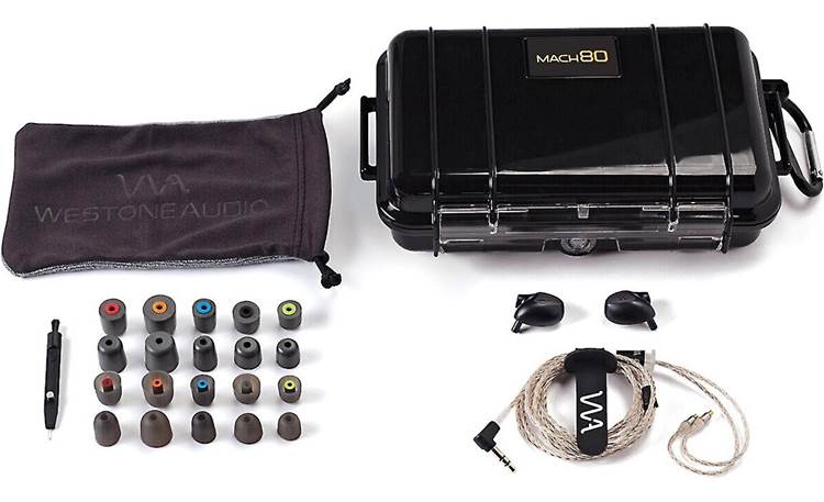 Westone Audio MACH 80 Included accessories and cases