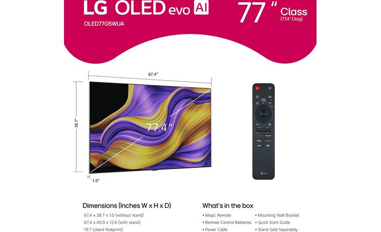 LG OLED77G5WUA Other