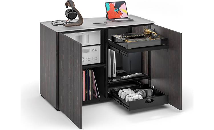 Salamander Designs Chameleon Collection Manhattan 323 Shown with optional media drawer and turntable shelf
