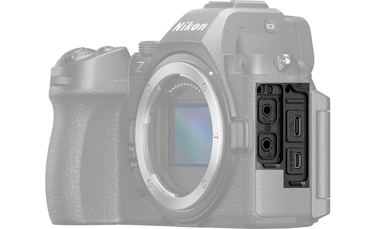 Nikon Z 5II (no lens included) Dual memory card slots and USB-C and mini HDMI ports