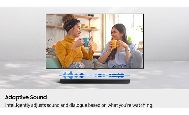 Samsung HW-B750F Can automatically adjust what you're listening to for improved clarity