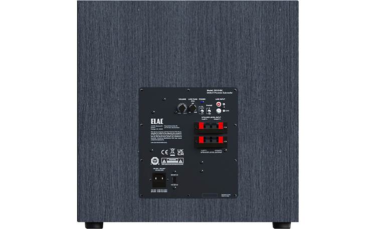 ELAC DS153 Flexible suite of connections includes a high-level stereo speaker input and output