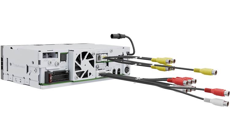 Kenwood Excelon DAX800XR Rear of chassis with included audio and video inputs and outputs