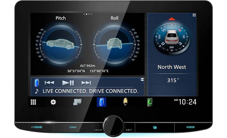 Kenwood Excelon Reference DMX1058XR Enjoy an HD touchscreen display of music, navigation apps, and vehicle data while hearing pristine sound